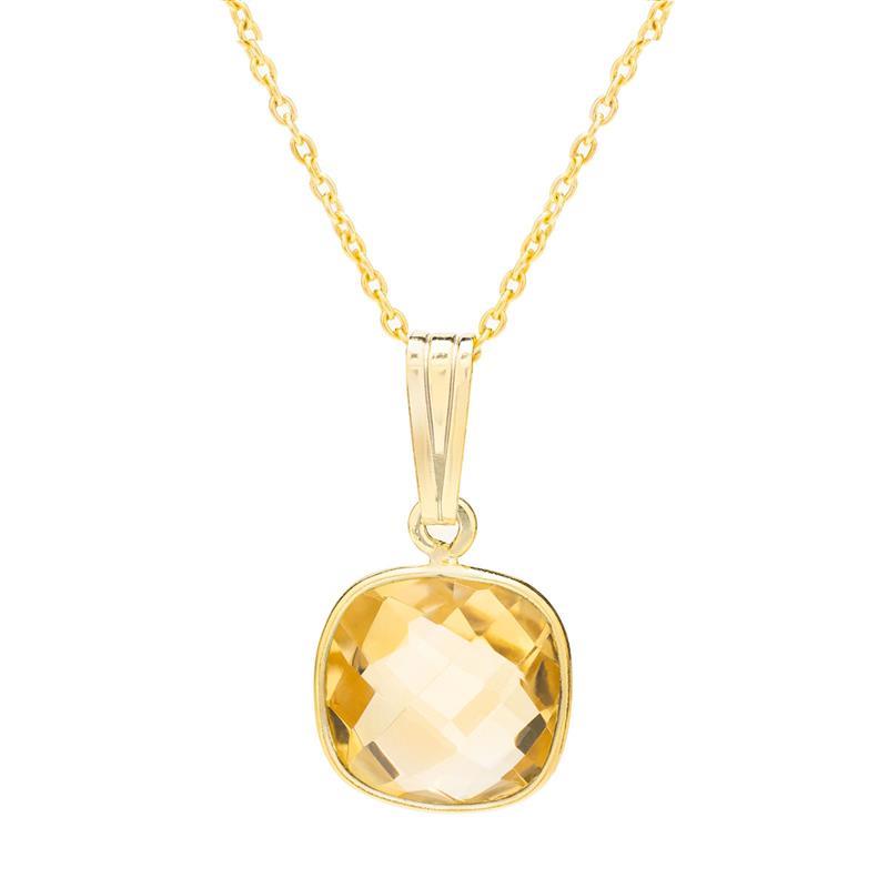 Gemdrop Necklace (Citrine)